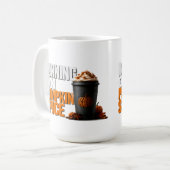 🎃 パンプキンスパイスで走る 秋 ハロウィン 引用 ☕ コーヒーマグカップ (正面左)
