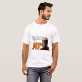 🎃 パンプキンスパイスで走る 秋 ハロウィン 引用 ☕ Tシャツ (正面フル)