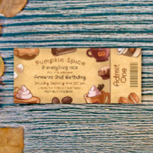 パンプキンスパイスとすべてが素敵なチケット