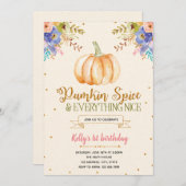 パンプキンスパイスとすべてが素敵な招待状 招待状 (正面/裏面)