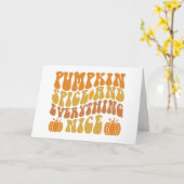 パンプキンスパイスとすべてが素敵 カード (黄色い花)