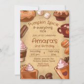 パンプキンスパイスとすべてが素敵 招待状 (正面)
