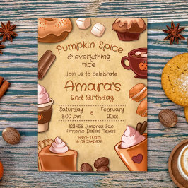 パンプキンスパイスとすべてが素敵 招待状