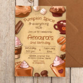 パンプキンスパイスとすべてが素敵 招待状