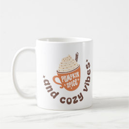 パンプキンスパイスとほっこり気分 – かわいい秋のPSL コーヒーマグカップ