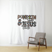 パンプキンスパイスとイエスキリスト タペストリー (インサイチュ)