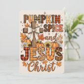 パンプキンスパイスとイエス・キリスト | 信仰と秋 シーズンカード (スタンド正面)