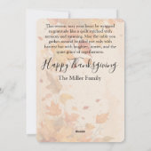 パンプキンスパイスとイエス・キリスト | 信仰と秋 シーズンカード (裏面)