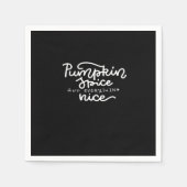 パンプキンスパイスとオールナイスプリント スタンダードカクテルナプキン (正面)