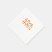 パンプキンスパイスとオールナイスベーシックデザイン スタンダードカクテルナプキン (角)