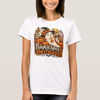 パンプキンスパイスとポルターガイストTシャツ Tシャツ
