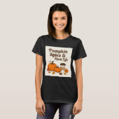パンプキンスパイスとマムライフ Tシャツ (正面フル)