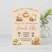 パンプキンスパイスと全ていいブライダルシャワー 招待状 (スタンド正面)