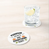 パンプキンスパイスと全ていい2 ラウンドペーパーコースター (インサイチュ)