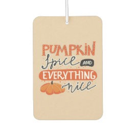 パンプキンスパイスと全ていい カーエアーフレッシュナー