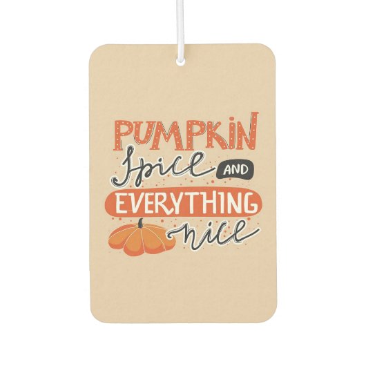 パンプキンスパイスと全ていい カーエアーフレッシュナー (正面)