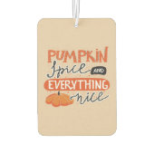 パンプキンスパイスと全ていい カーエアーフレッシュナー (裏面)