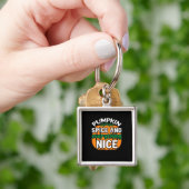 パンプキンスパイスと全てのいいおもしろい引用文&Sl キーホルダー (手)