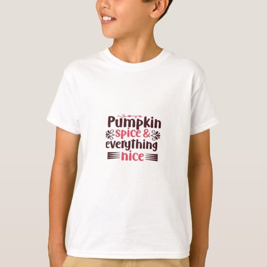 パンプキンスパイスと全てのいいおもしろい引用文 Tシャツ (正面)