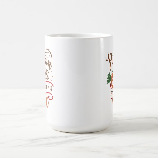 パンプキンスパイスと全てのいい秋秋 コーヒーマグカップ (中央)