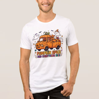 パンプキンスパイスと素敵なものがいっぱいの秋のトラックTシャツ トライブレンドTシャツ