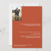 パンプキンスパイスと詳細結婚式招待状 招待状 (裏面)