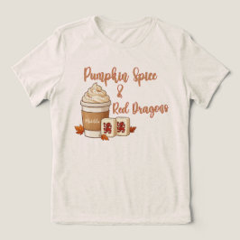 パンプキンスパイスと赤ドラマージャンフォール トライブレンドTシャツ