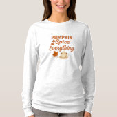 パンプキンスパイスなすべて 女性用Tシャツ Tシャツ (正面)