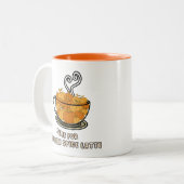 パンプキンスパイスのクリスマスタイムラテ名前をカスタムする ツートーンマグカップ (正面左)