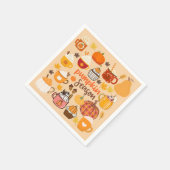 パンプキンスパイスの季節 スタンダードカクテルナプキン (角)