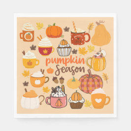 パンプキンスパイスの季節 スタンダードランチョンナプキン
