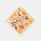 パンプキンスパイスの季節 スタンダードランチョンナプキン (角)