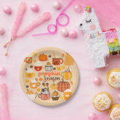パンプキンスパイスの季節 ペーパープレート (パーティー)