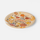 パンプキンスパイスの季節 ペーパープレート (アングル)