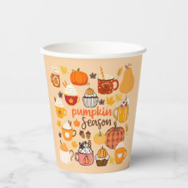 パンプキンスパイスの季節 紙コップ