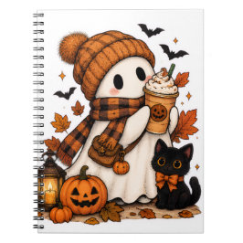 パンプキンスパイスの幽霊 コージー ハロウィン ノートブック