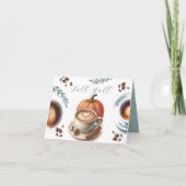 パンプキンスパイスの感謝祭カード サンキューカード (正面)