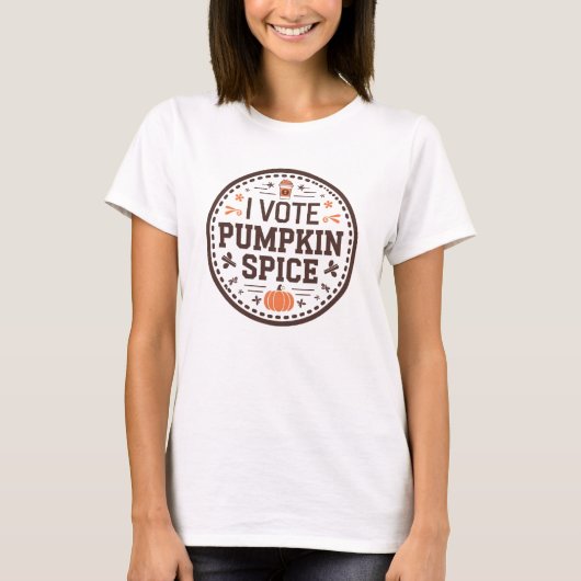 パンプキンスパイスの投票 Tシャツ (正面)