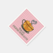 パンプキンスパイスの時間ラテ秋ダイニング スタンダードカクテルナプキン (角)