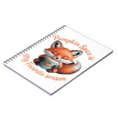 パンプキンスパイスは私のお気に入りのシーズン秋クラシックT ノートブック (左側)