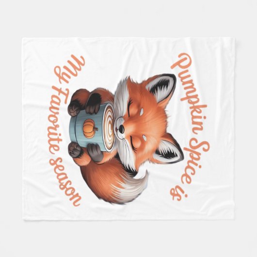 パンプキンスパイスは私のお気に入りのシーズン秋クラシックT フリースブランケット (正面(横))