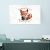 パンプキンスパイスは私のお気に入りのシーズン秋クラシックT 横断幕 (トレードショー)