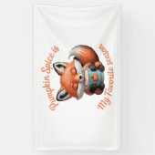 パンプキンスパイスは私のお気に入りのシーズン秋クラシックT 横断幕 (縦)