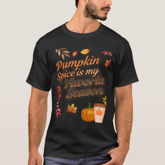 パンプキンスパイスは私のシーズお気に入りのン紅葉 Tシャツ