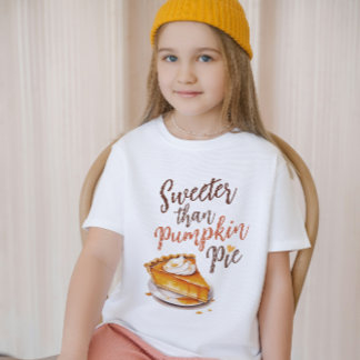 パンプキンスパイスよりも甘い、秋Vibes子供 Tシャツ