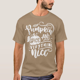 パンプキンスパイスアンドオールナイスパンプキン秋Vib Tシャツ