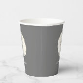 パンプキンスパイスウォーターカラーホワイト&グレーシアラテ 紙コップ (右)