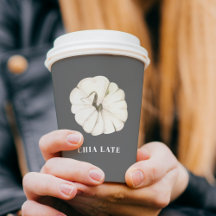 パンプキンスパイスウォーターカラーホワイト&グレーシアラテ