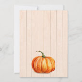 パンプキンスパイスオータムブライダルシャワーパーティー 招待状 (裏面)