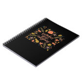 パンプキンスパイスオールディおもしろいデザイン ノートブック (左側)